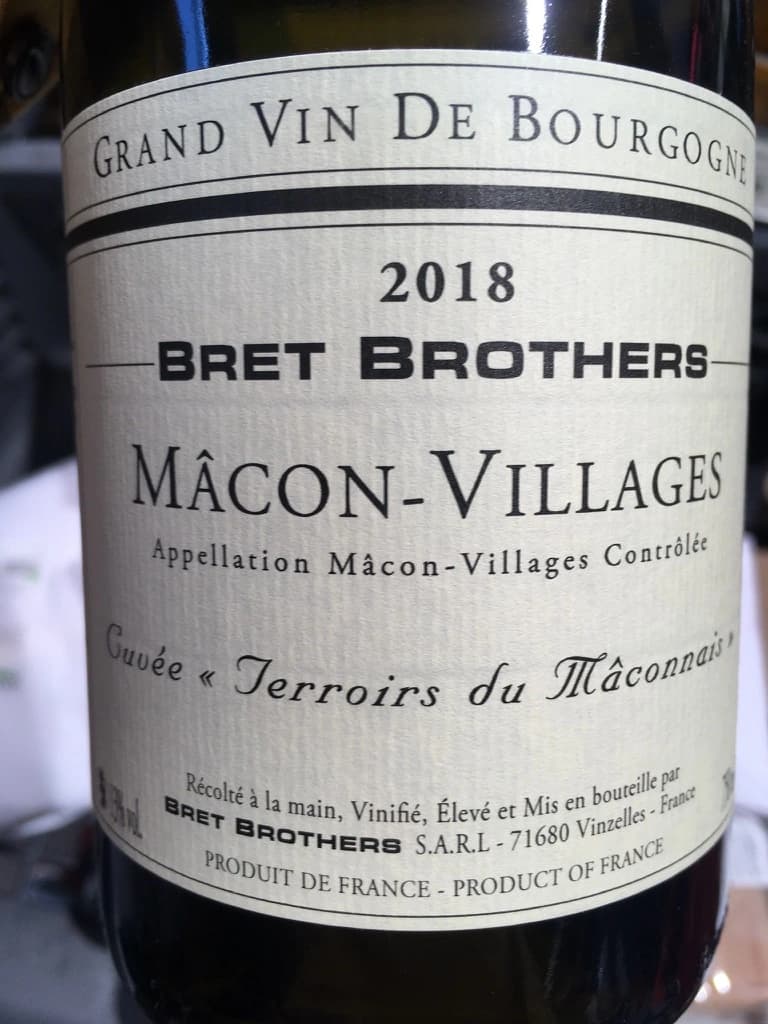 Bret Brothers Macon-Villages Terroirs du Maconnais 2018