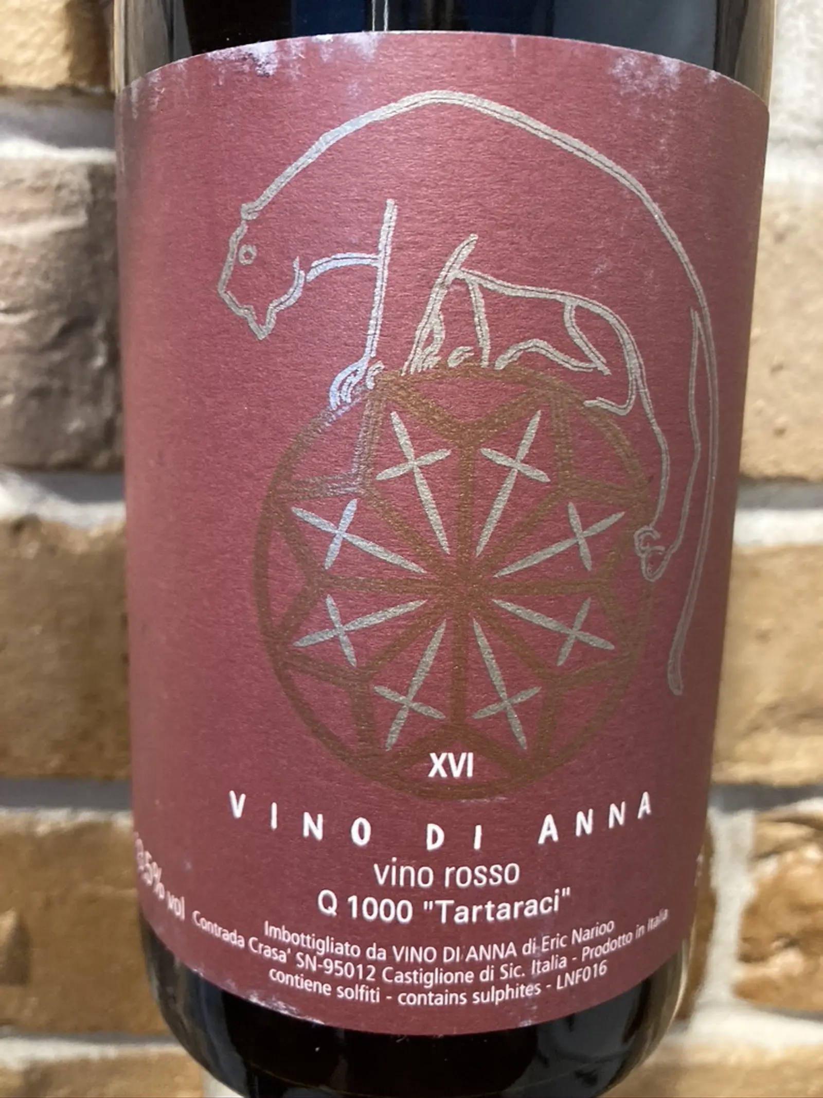 Vino di Anna Q1000 Tataraci Rosso 2016