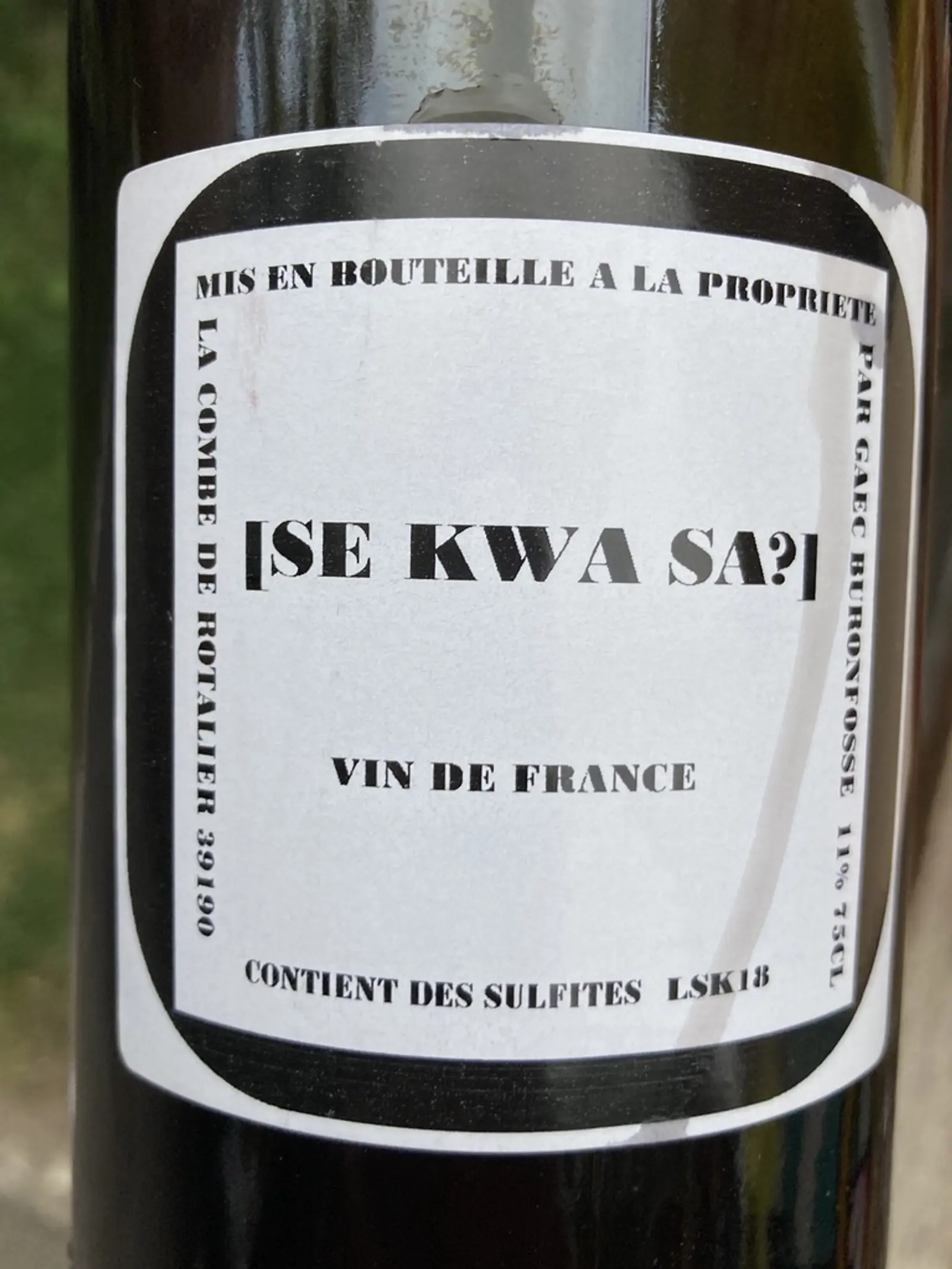 Buronfosse [Se Kwa Sa?] 2018