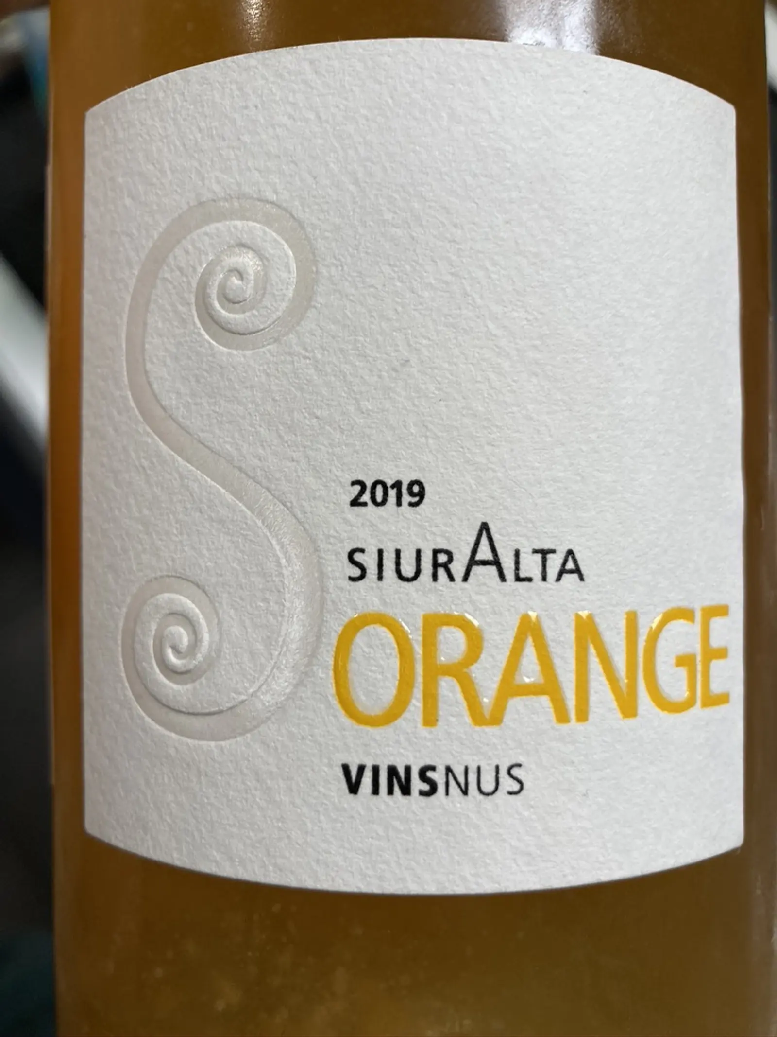 Vins Nus SiurAlta Orange 2019