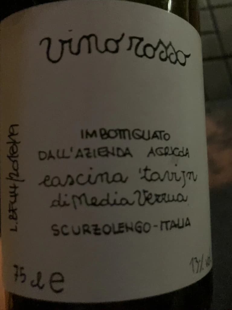 Cascina Tavijn Vino Rosso LFB44.2018/19 NV