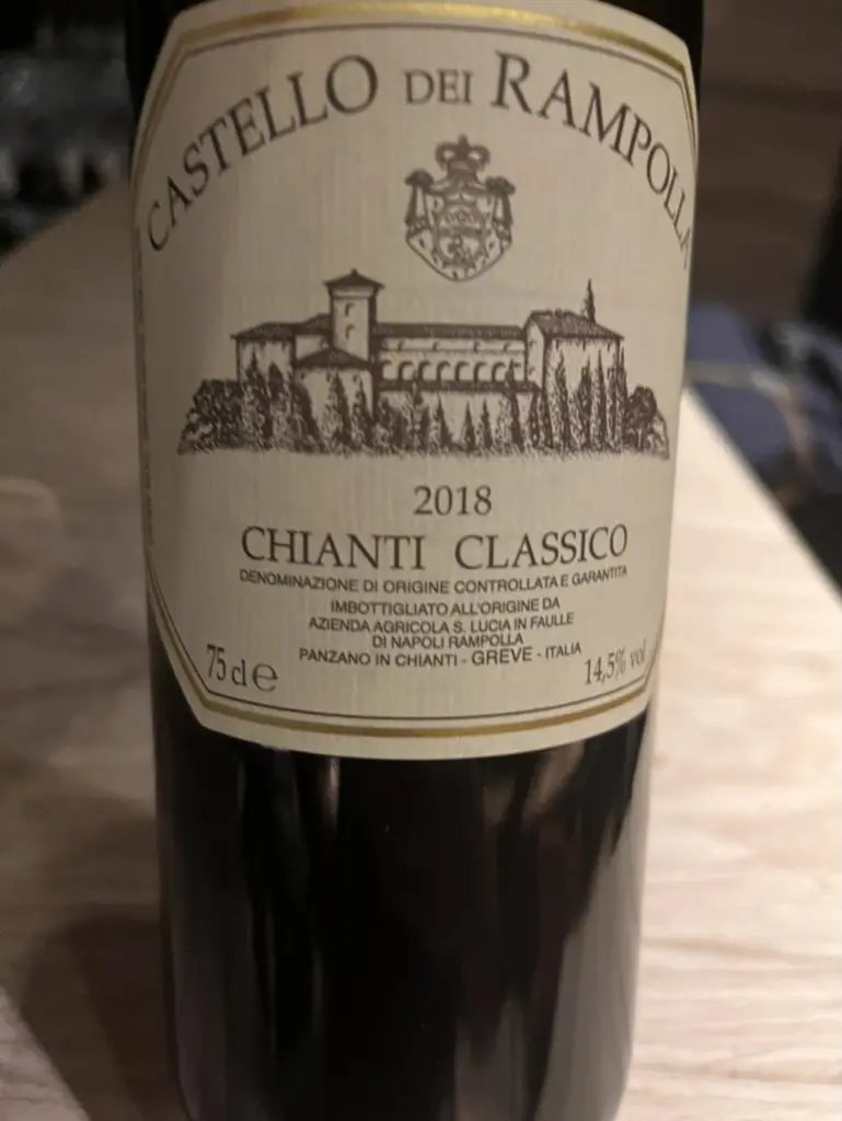 Castello dei Rampolla Chianti Classico 2018