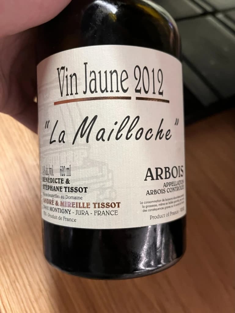 Andre et Mireille Tissot La Mailloche Vin Jaune 2012