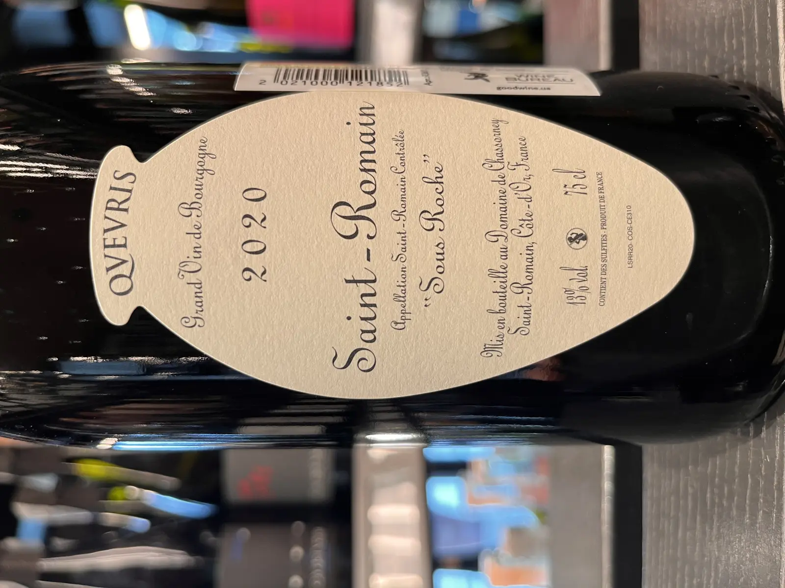 Domaine de Chassorney Saint-Romain Rouge Sous Roches Qvevris 2020