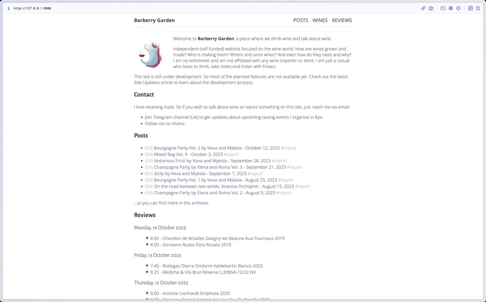 old site
