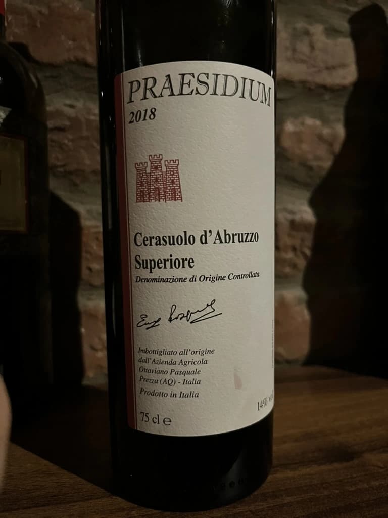 Praesidium Cerasuolo d'Abruzzo Superiore 2018