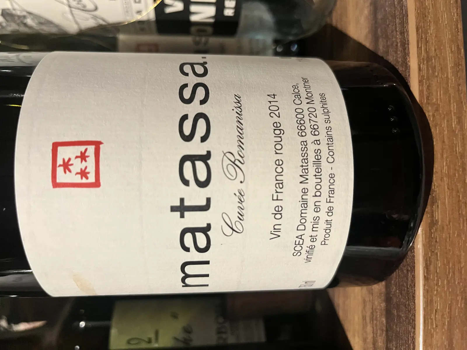 Matassa Cuvée Romanissa 2014