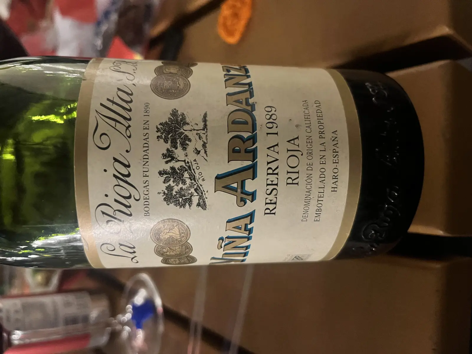 La Rioja Alta Viña Ardanza Reserva 1989