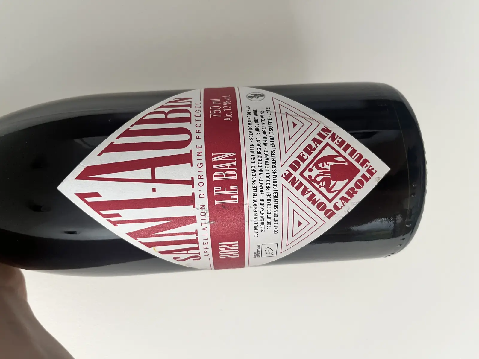 Domaine Derain Saint-Aubin Le Ban 2021