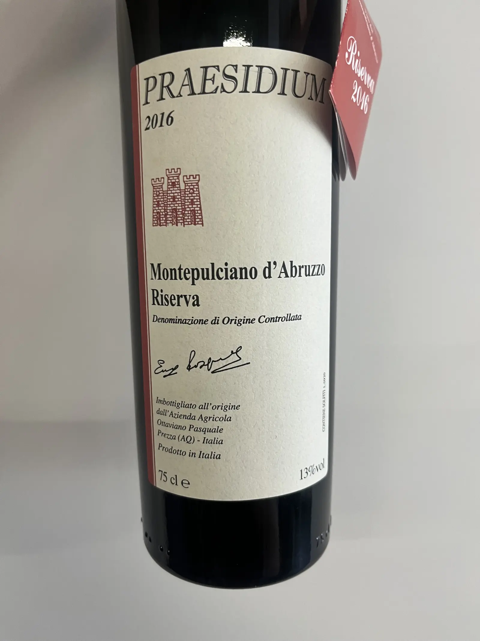 Praesidium Montepulciano d'Abruzzo Riserva 2016