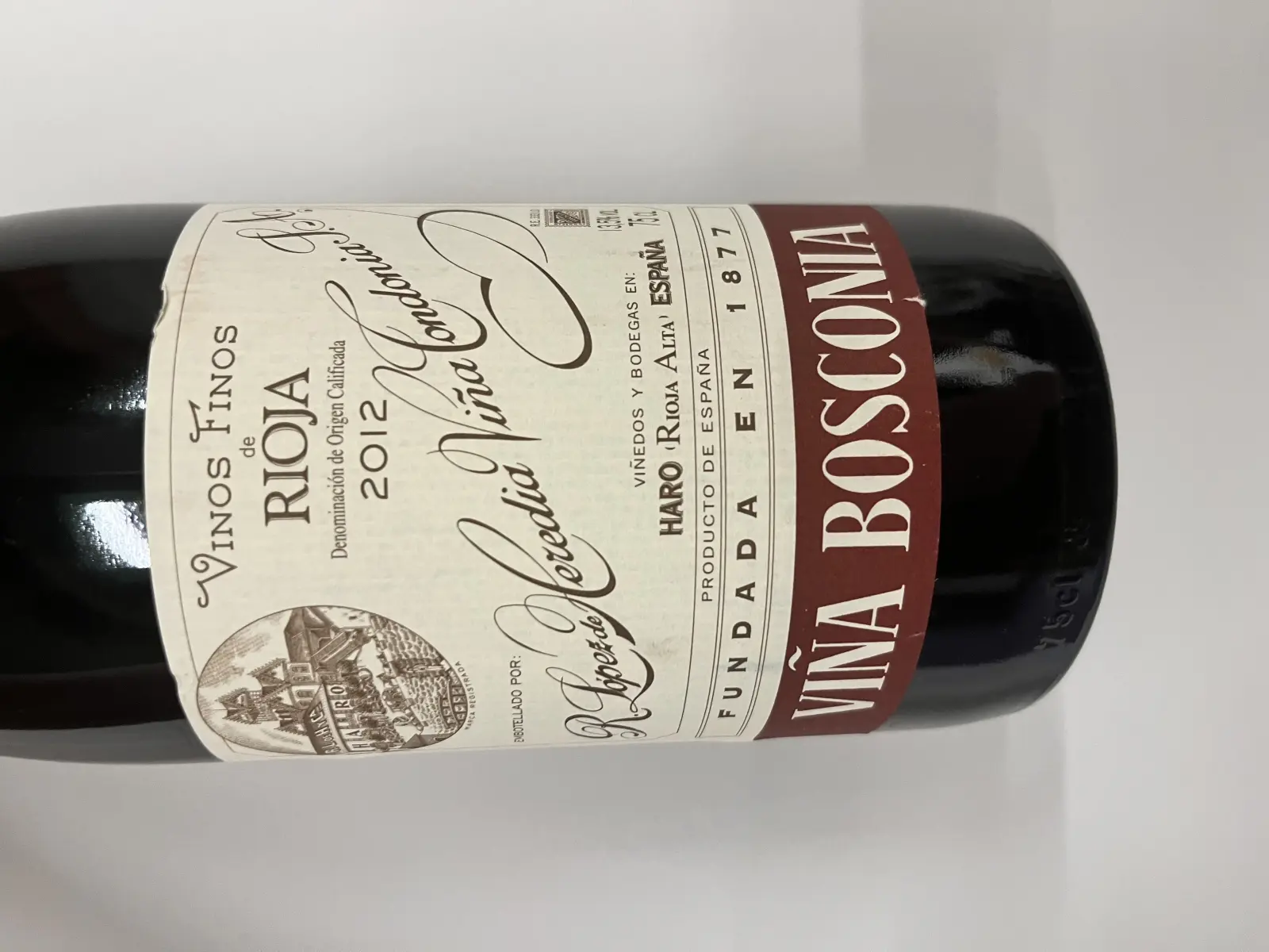 R. López de Heredia Viña Bosconia Reserva 2012