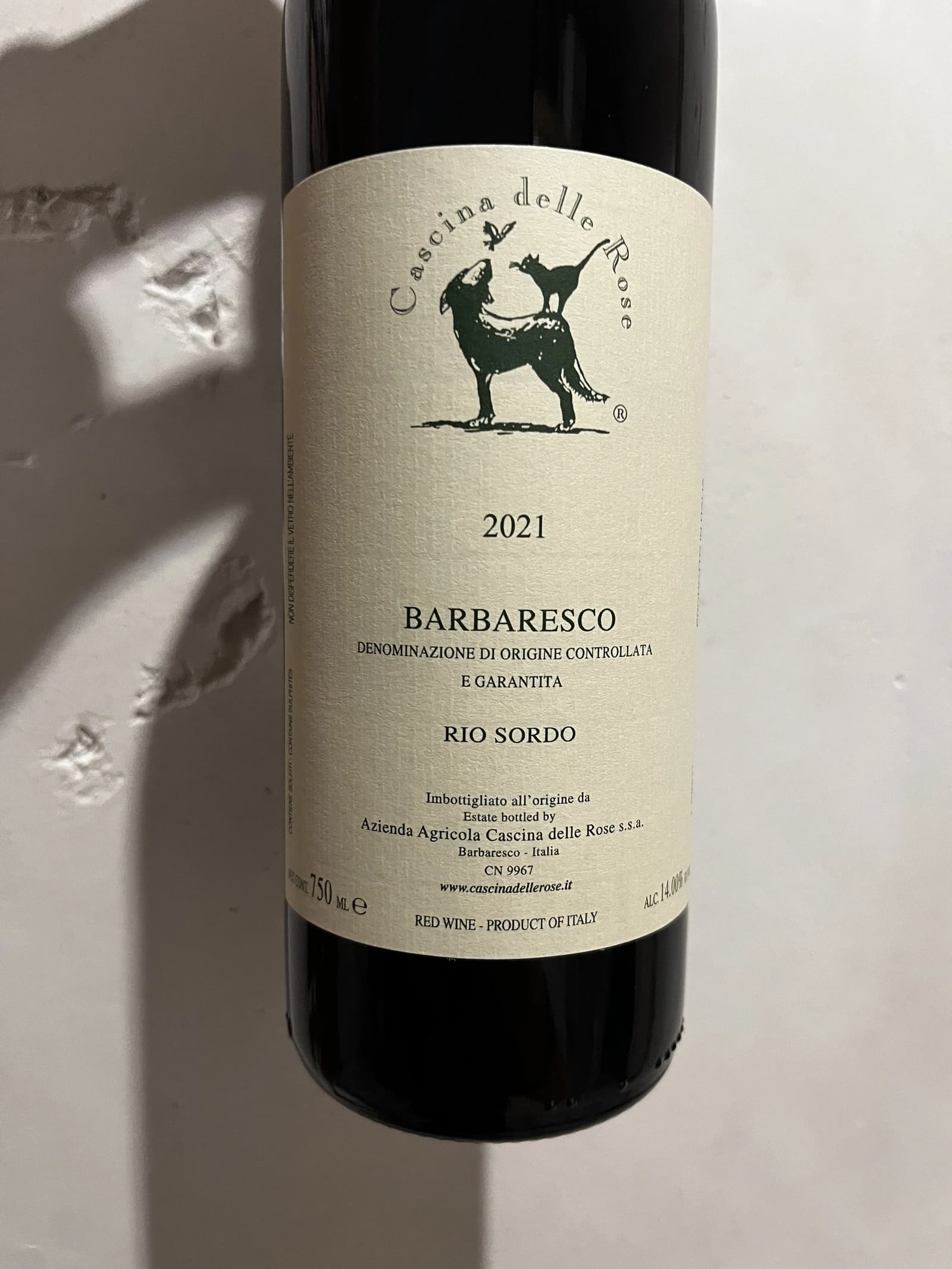 Cascina delle Rose Barbaresco Rio Sordo 2021