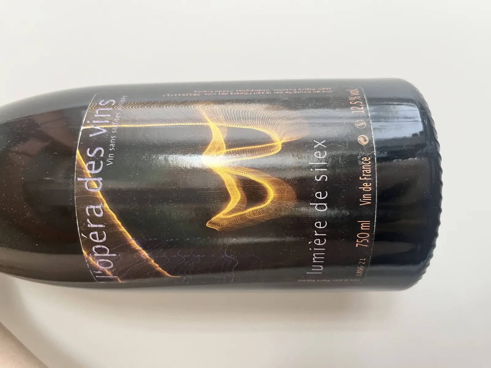 Jean-Pierre Robinot l'opéra des vins lumière de silex 2021