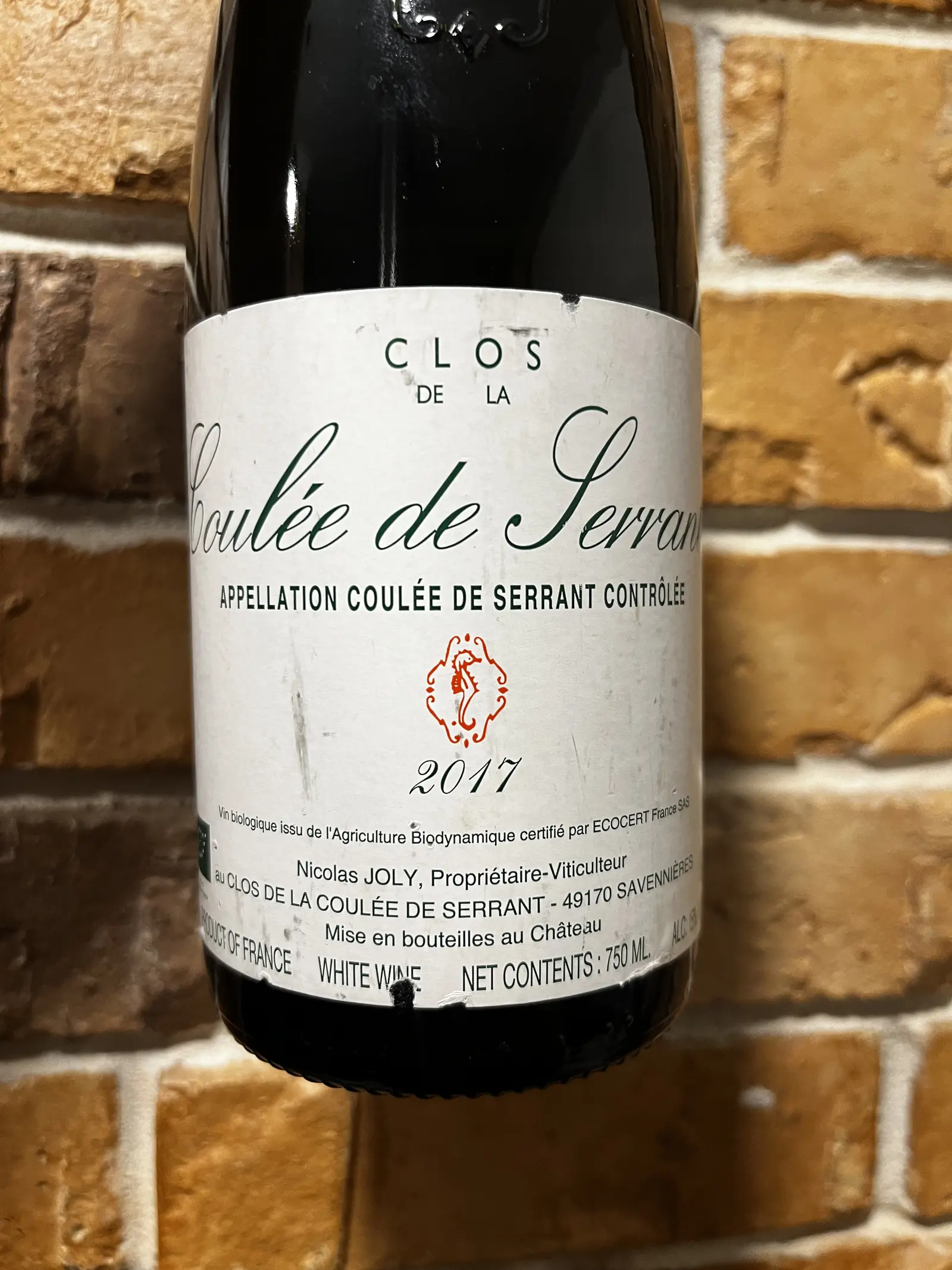 Coulée de Serrant Clos de la Coulée de Serrant 2017