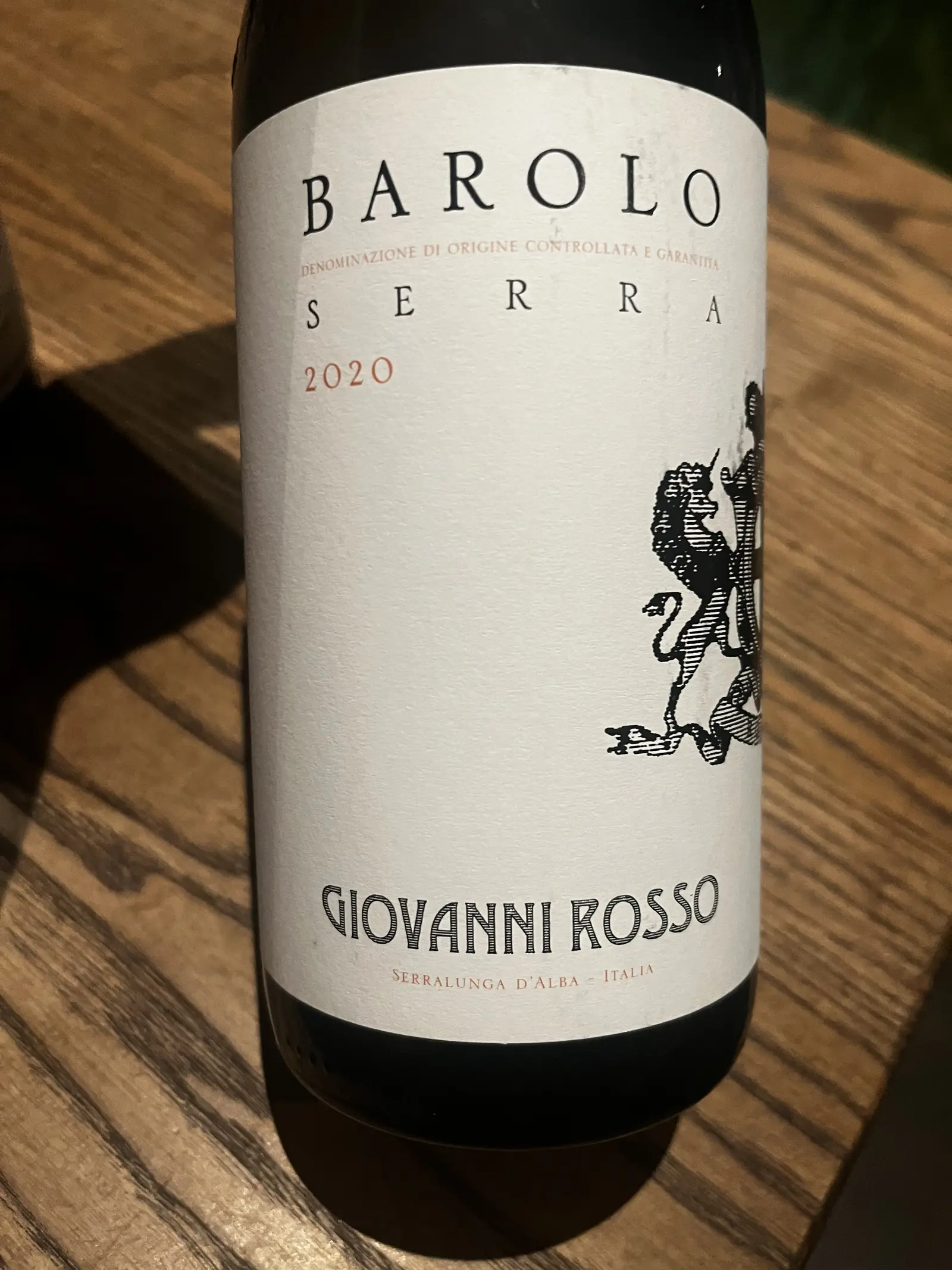 Giovanni Rosso Barolo Serra 2020
