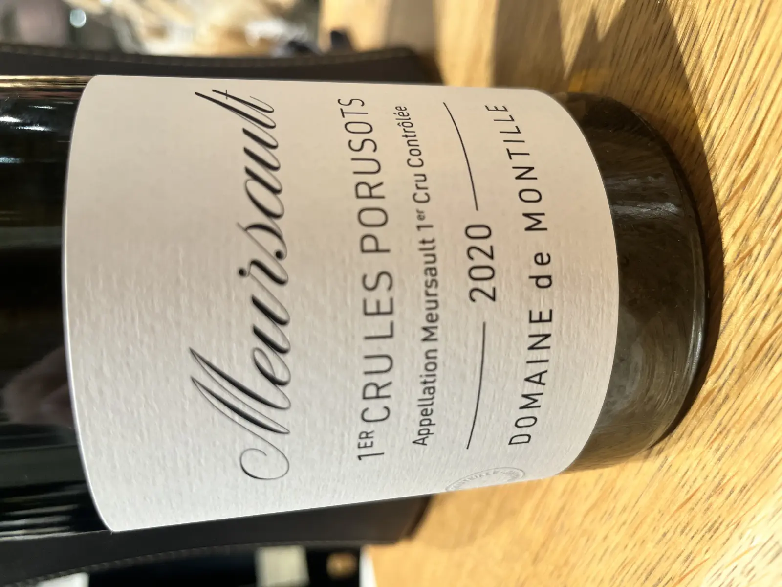 Domaine de Montille Meursault 1er Cru Les Porusots 2020