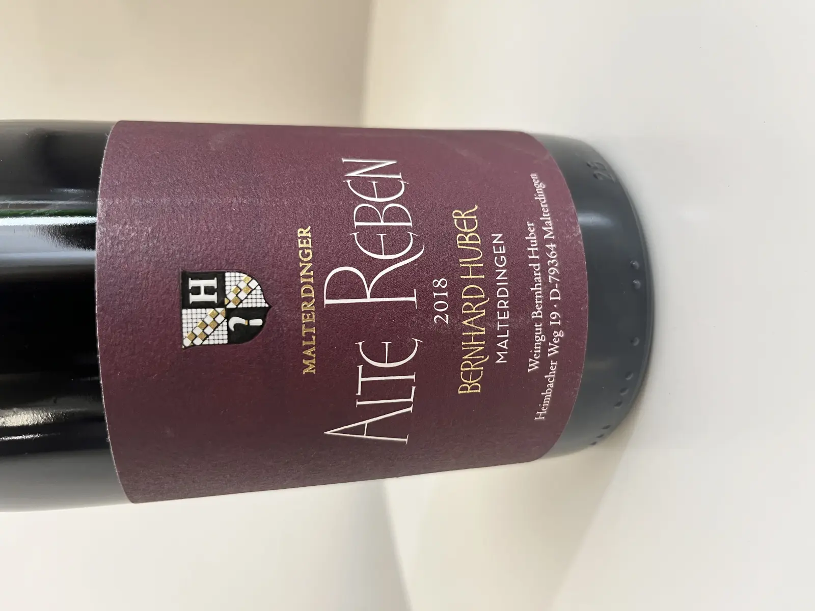 Bernhard Huber Malterdinger Alte Reben 2018