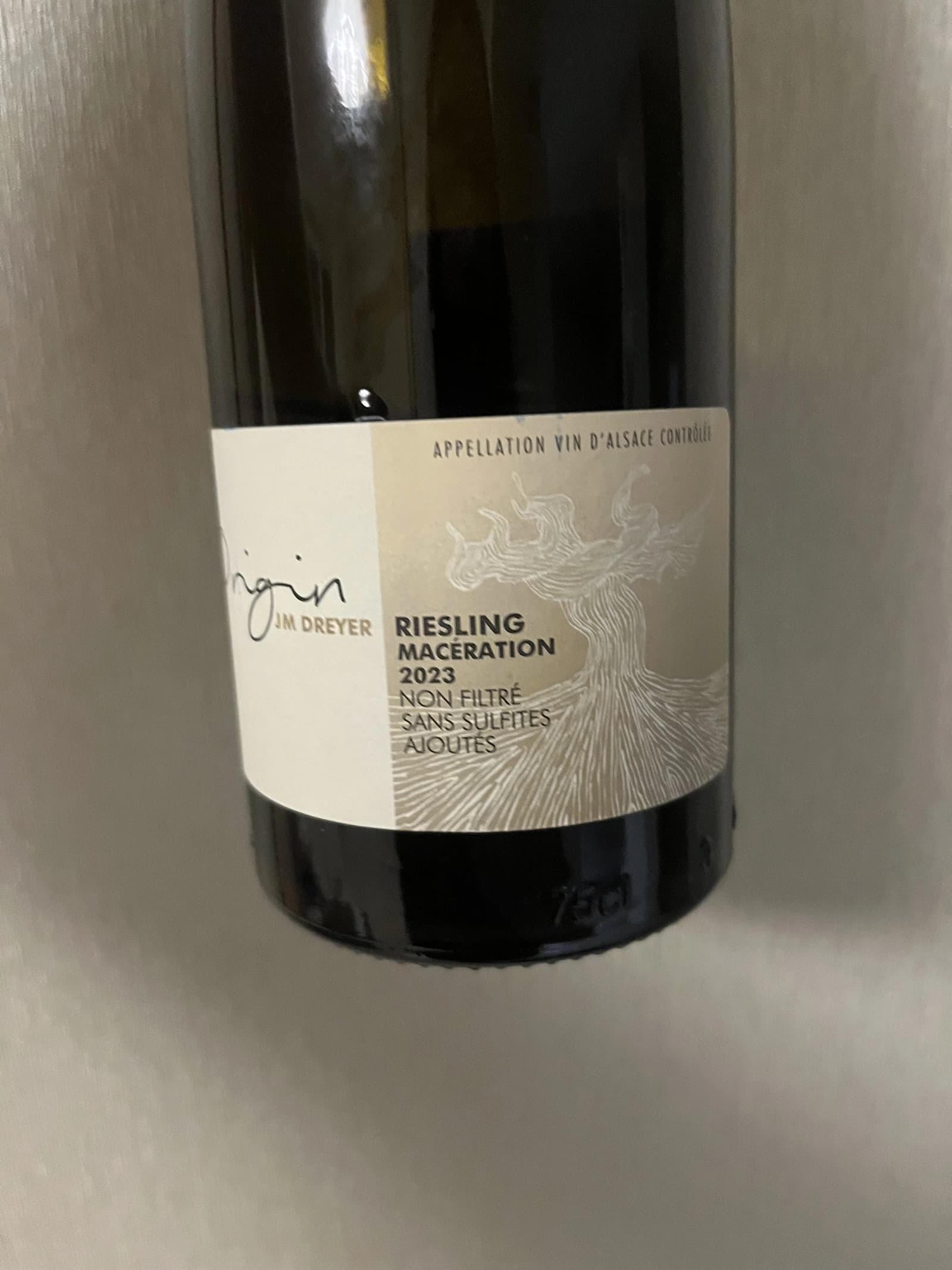JM Dreyer Origin Riesling Macération 2023