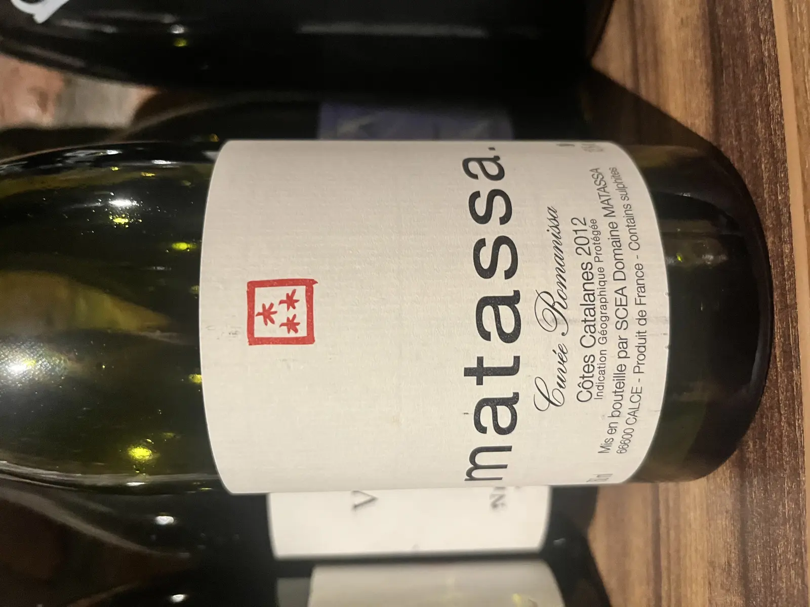 Matassa Cuvée Romanissa 2012