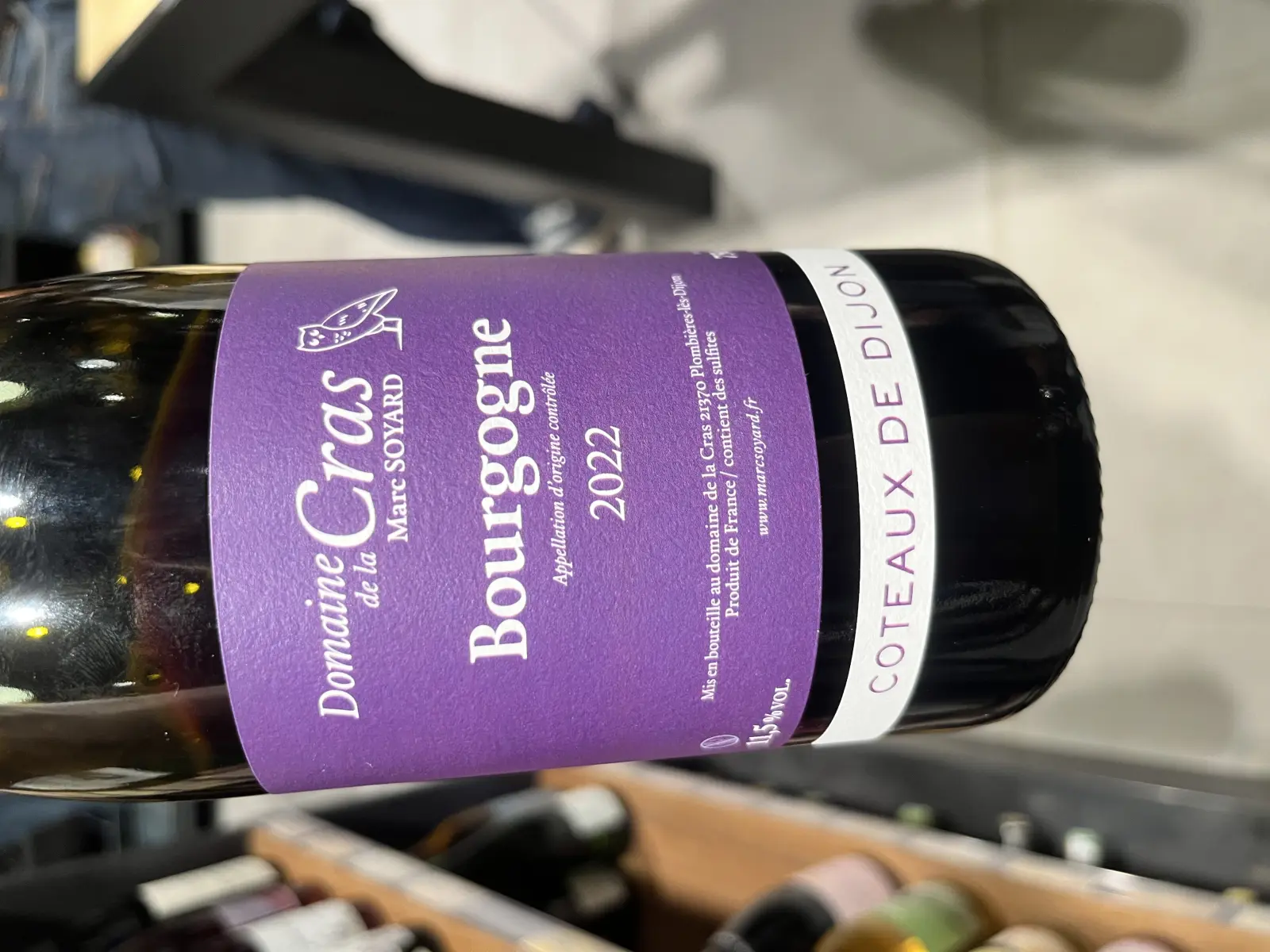 Domaine de la Cras Bourgogne Coteaux de Dijon Rouge 2022