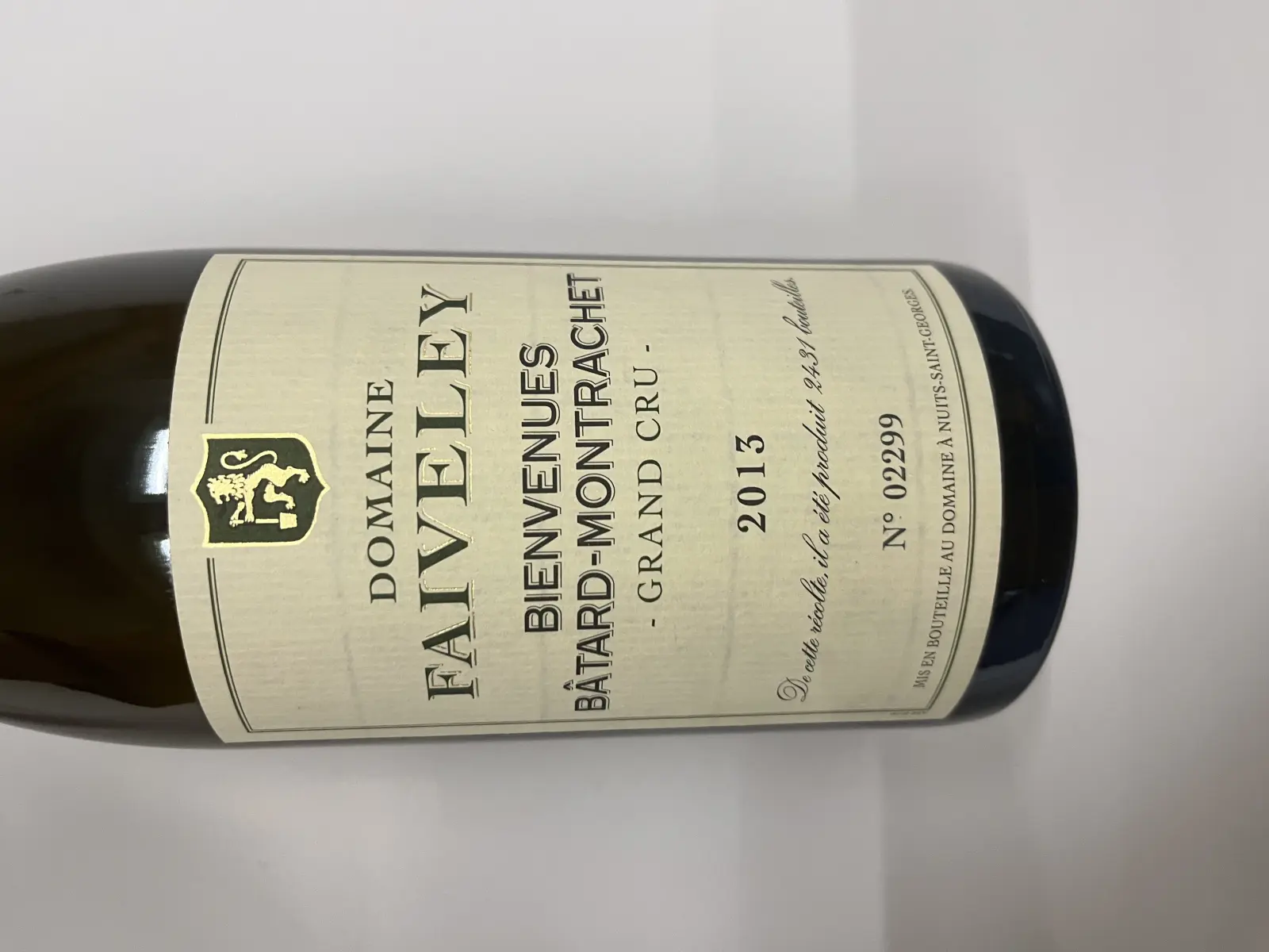 Domaine Faiveley Bienvenues Bâtard-Montrachet Grand Cru 2013