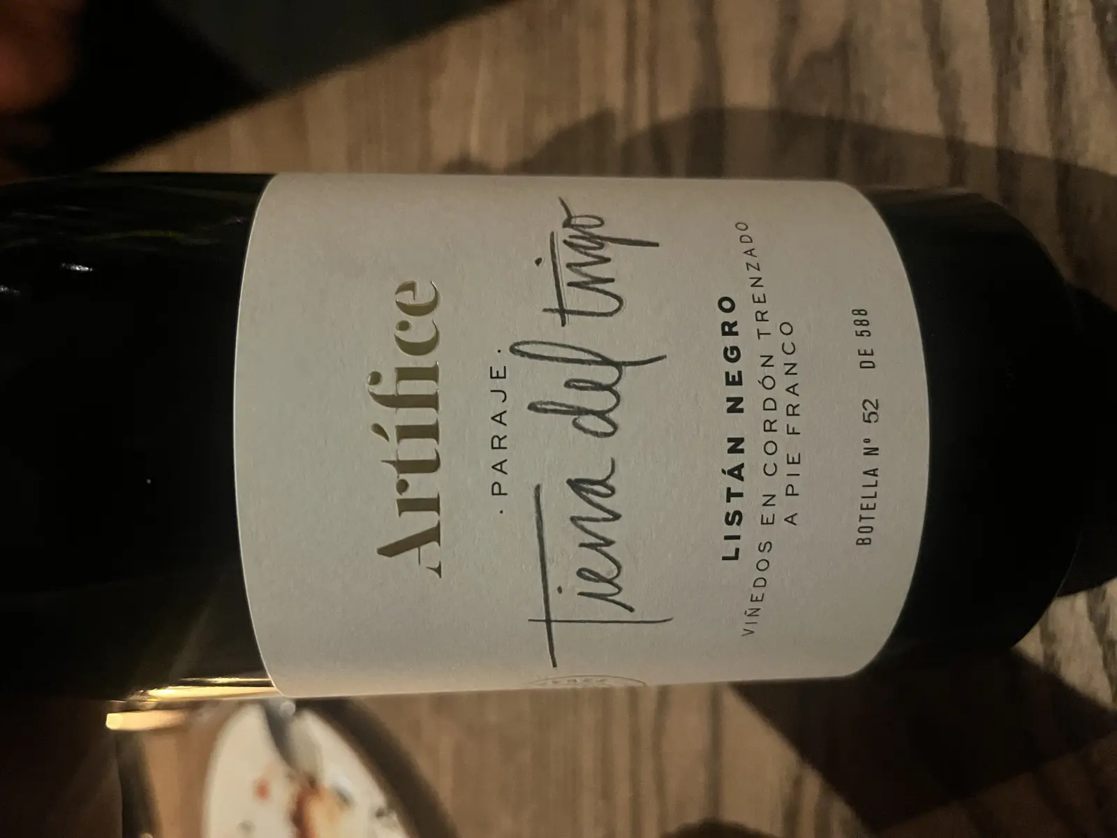 Borja Perez Artífice Tierra del Trigo Listán Negro 2016