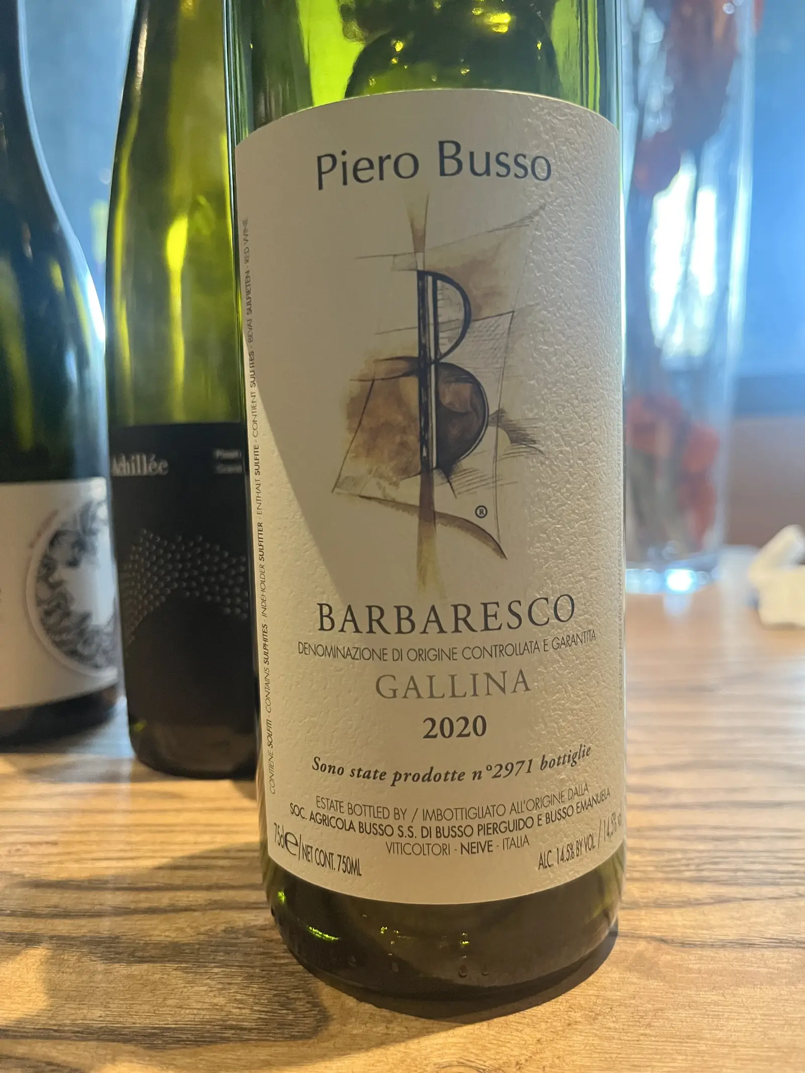 Piero Busso Barberesco Gallina 2020