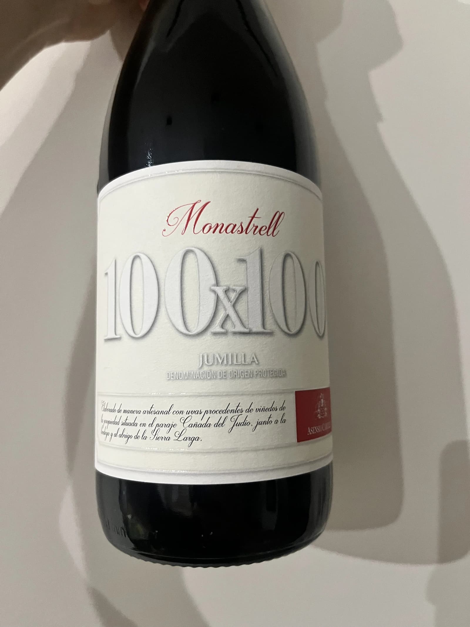 Asensio Carcelen 100x100 Monastrell 2022