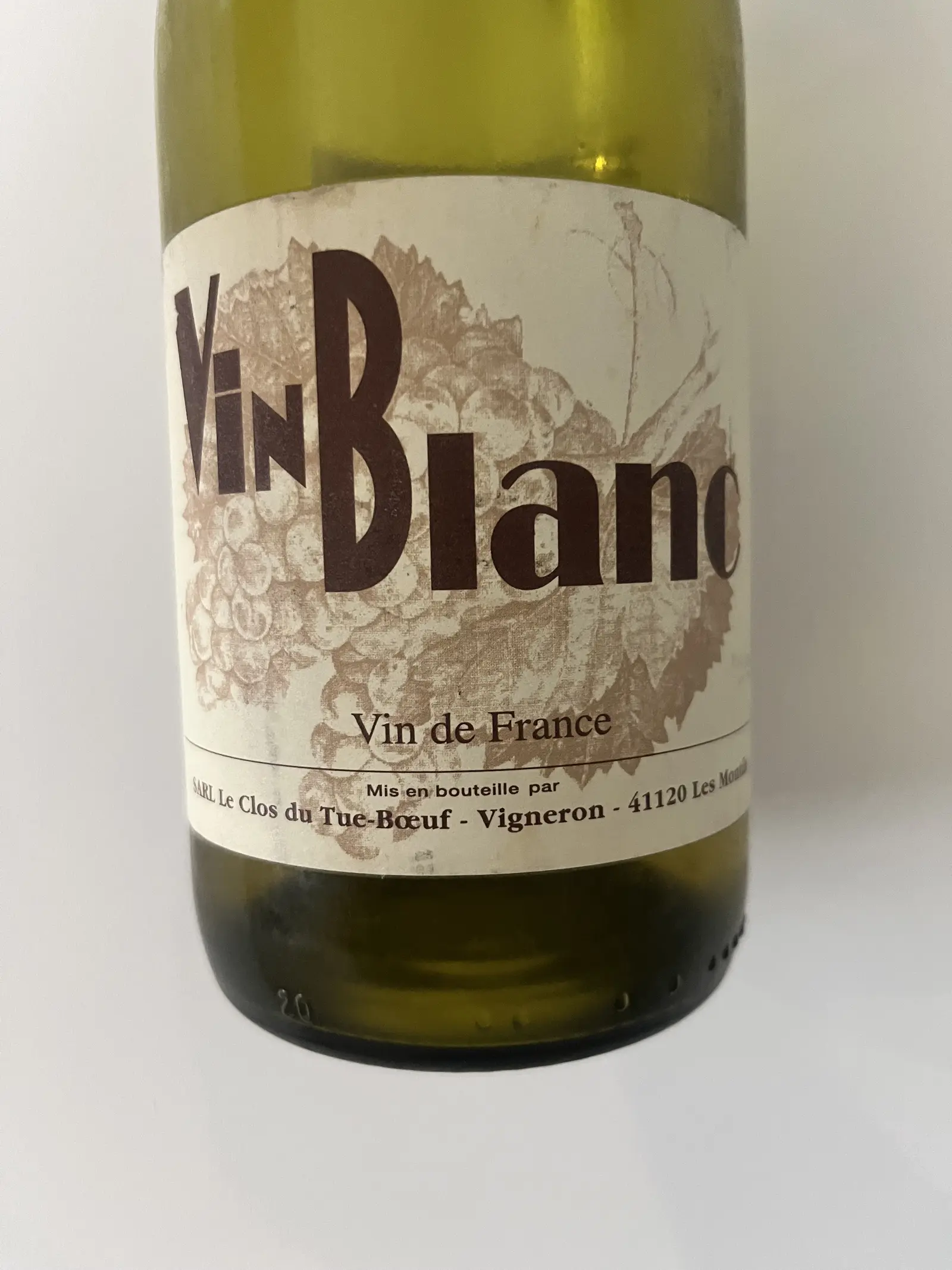Clos du Tue-Boeuf Le P'tit Blanc du Tue-Boeuf 2019