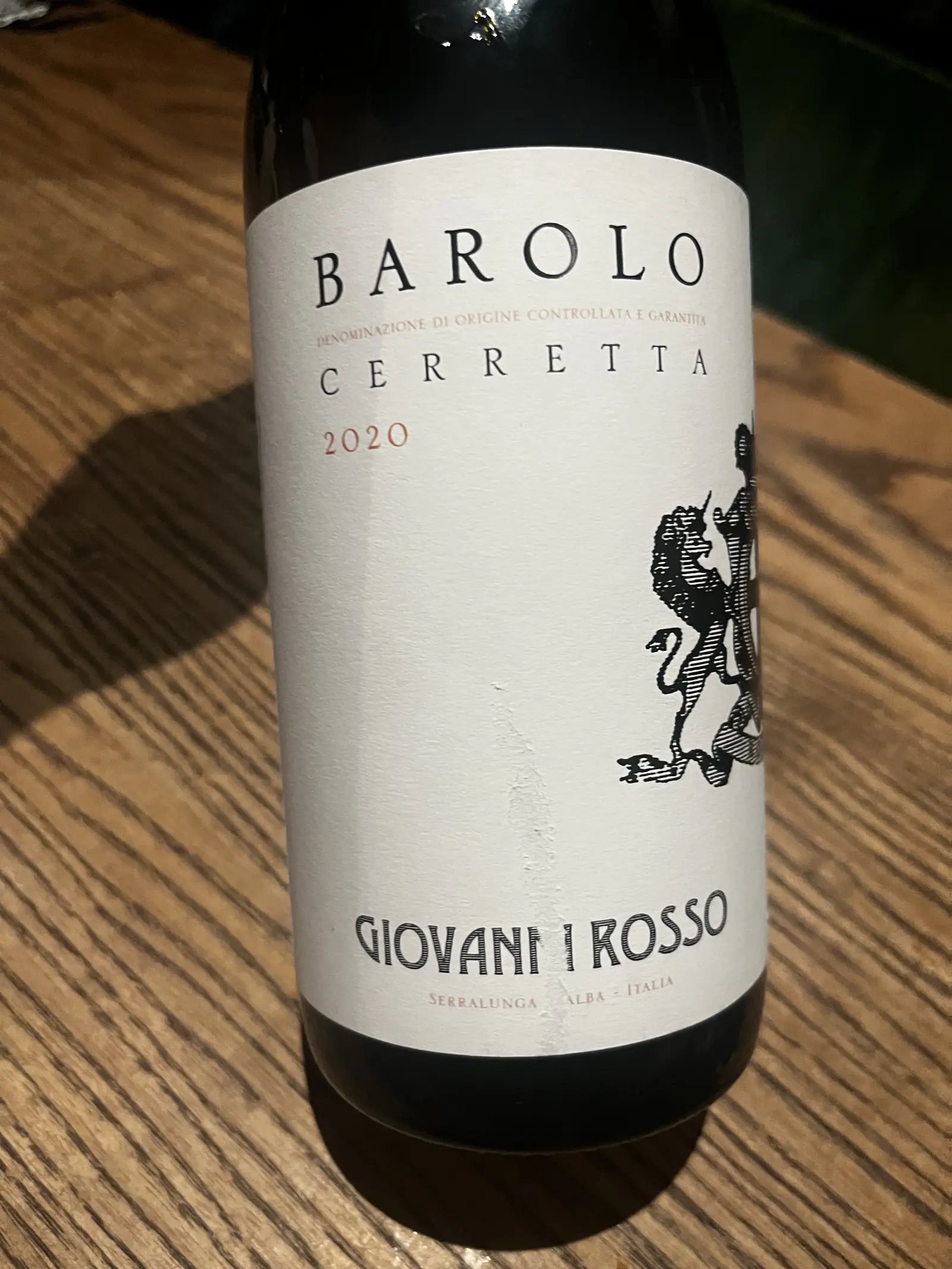 Giovanni Rosso Barolo Cerretta 2020