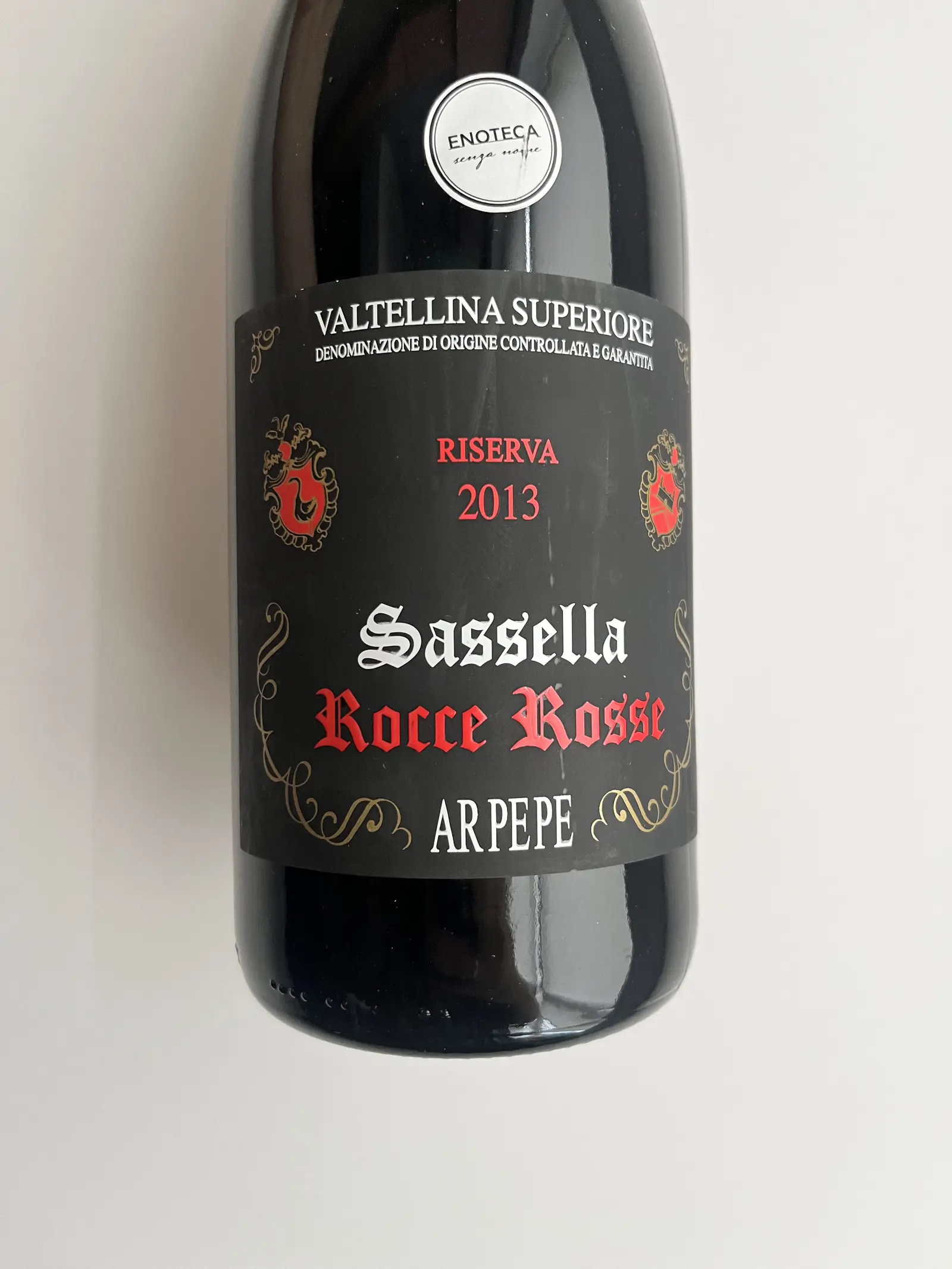 Arpepe Sassella Rocce Rosse Valtellina Superiore Riserva 2013