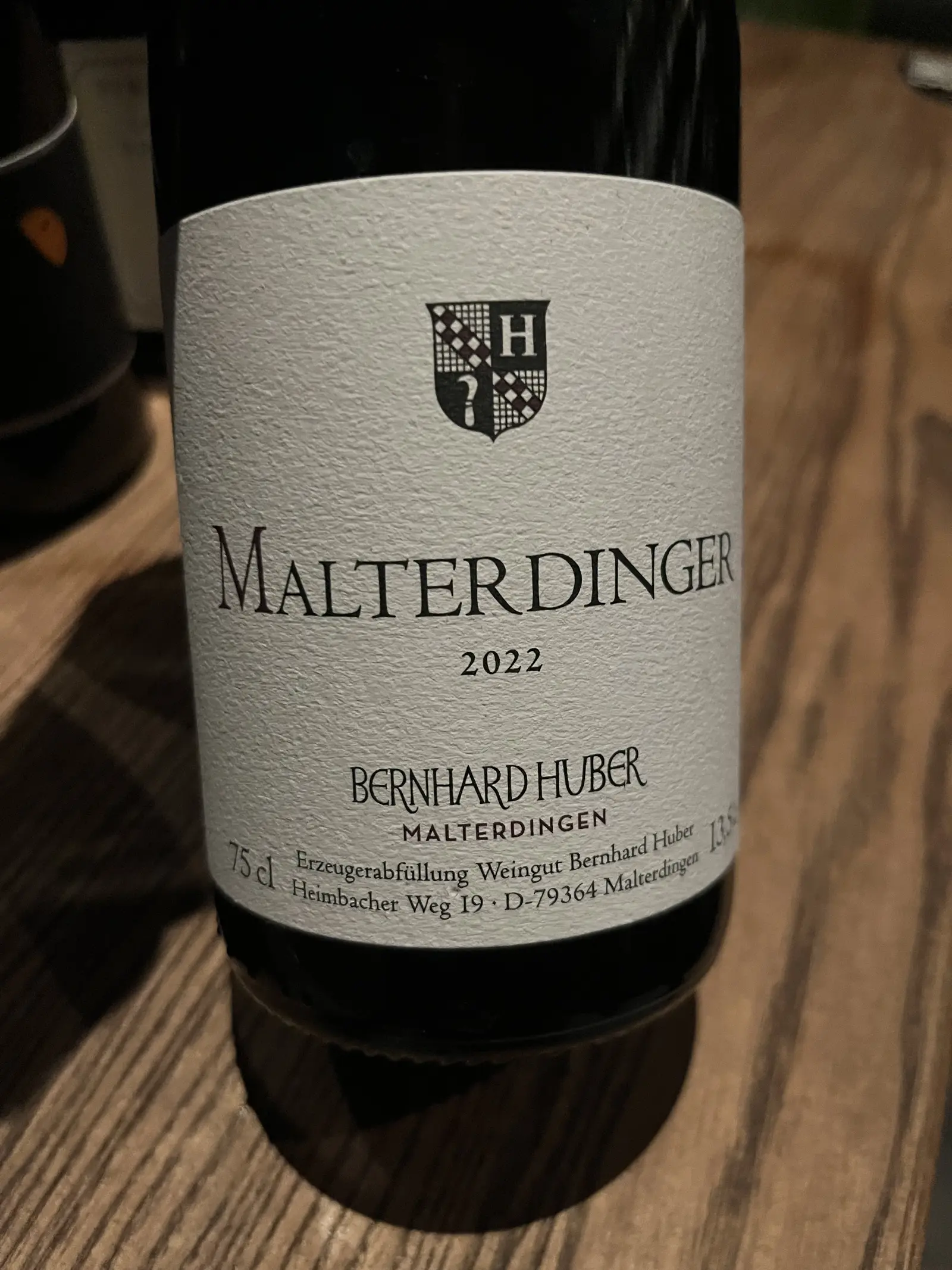 Bernhard Huber Malterdinger Rot 2022