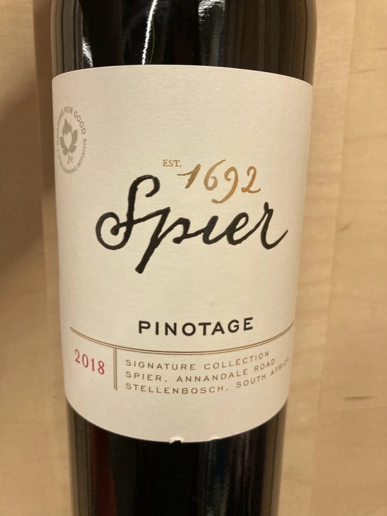 Spier Wines Pinotage Signature 2018