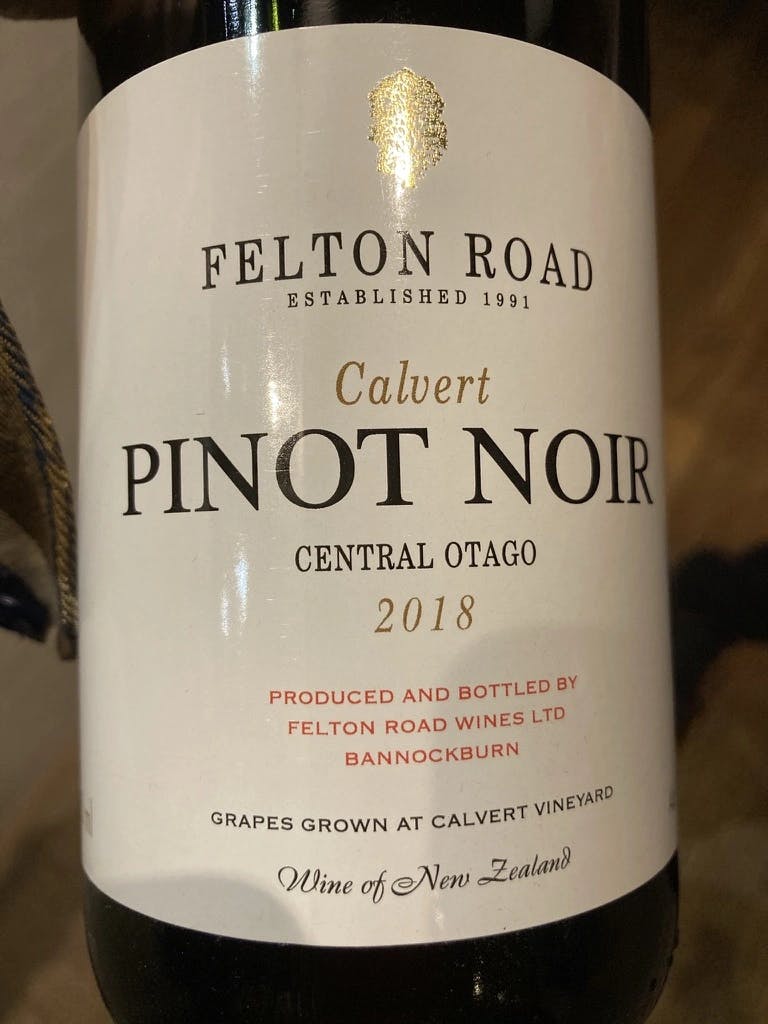 Felton Road Calvert Pinot Noir 2018