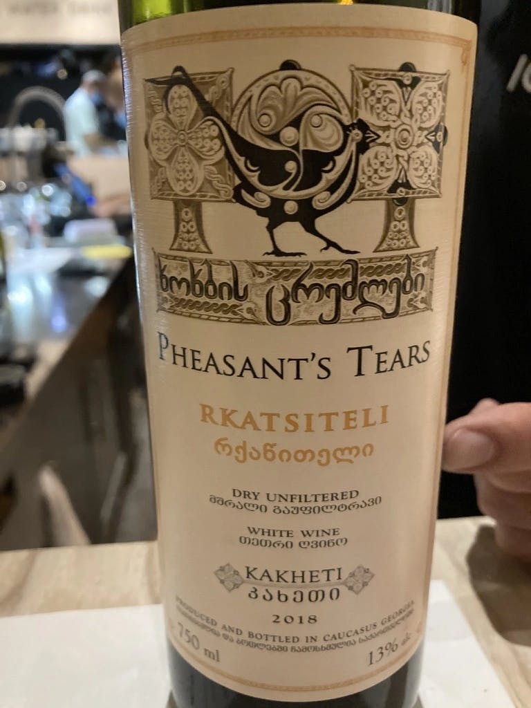 Pheasant's Tears Rkatsiteli 2018