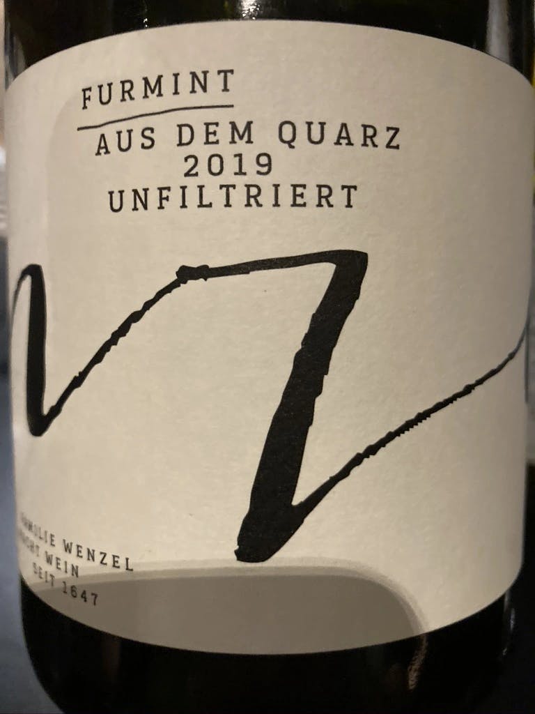 Weinbau Wenzel Furmint Aus Dem Quarz unfiltriert 2019