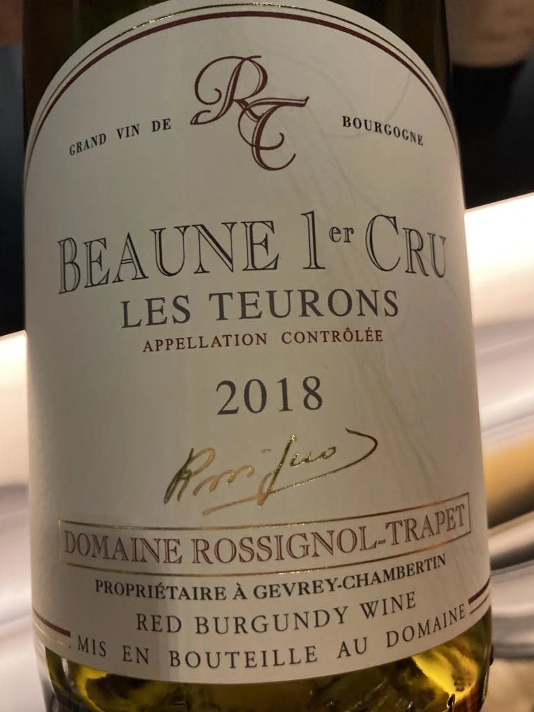 Domaine Rossignol-Trapet Beaune 1er Cru Les Teurons 2018