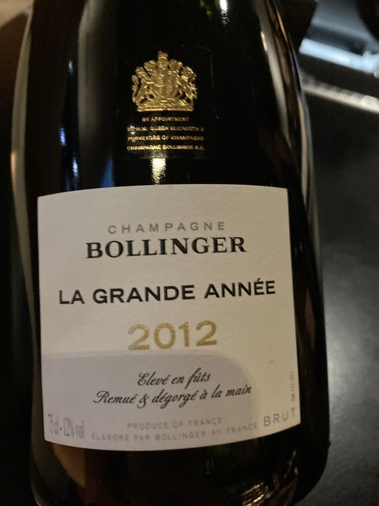Bollinger La Grande Année 2012