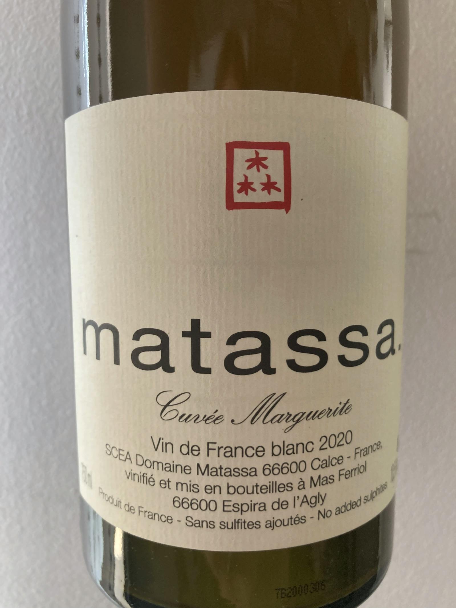 Matassa Cuvée Marguerite 2020