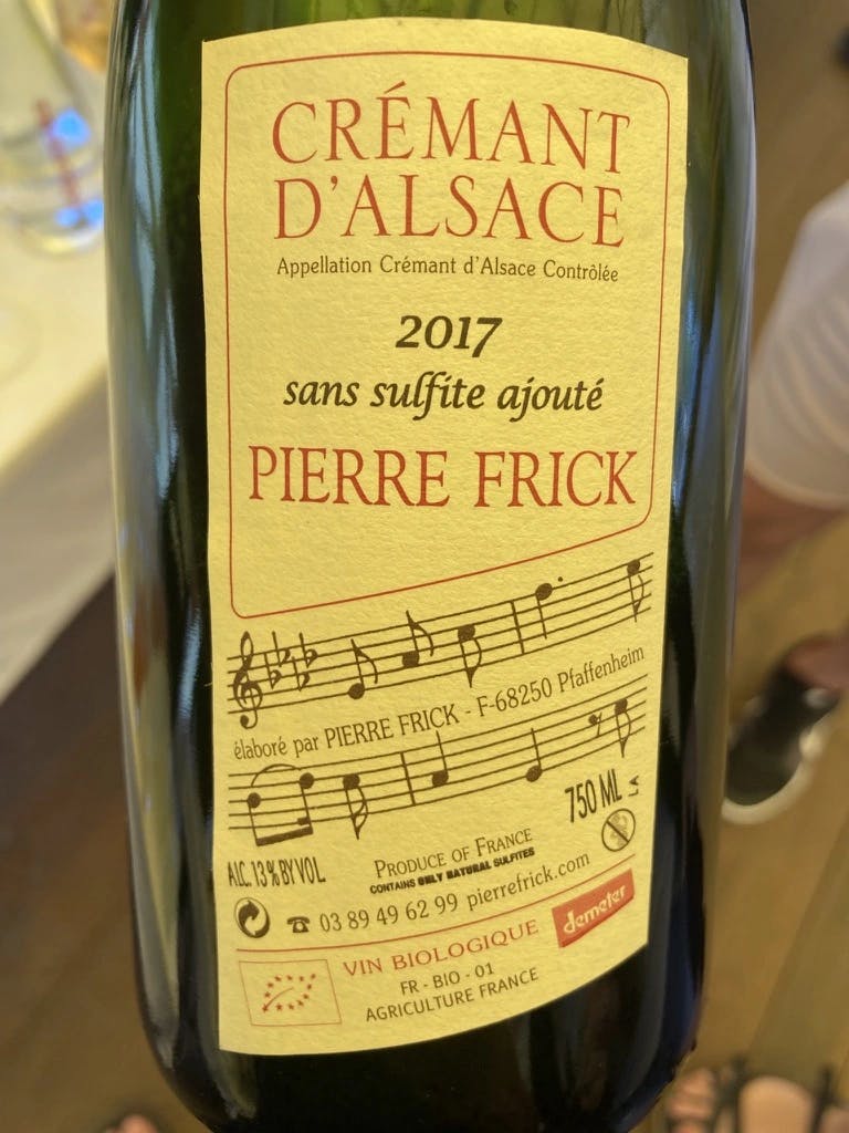 Pierre Frick Cremant d'Alsace 2017