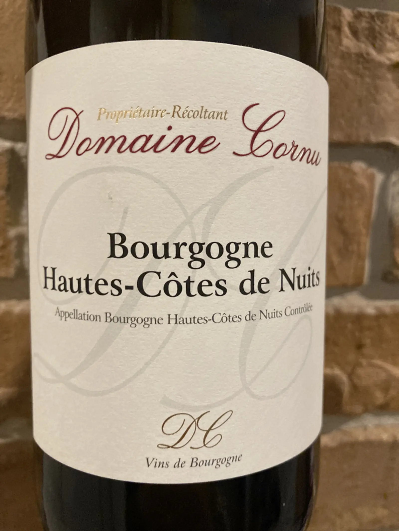 Domaine Cornu Bourgogne Hautes-Côtes de Nuits Blanc 2018