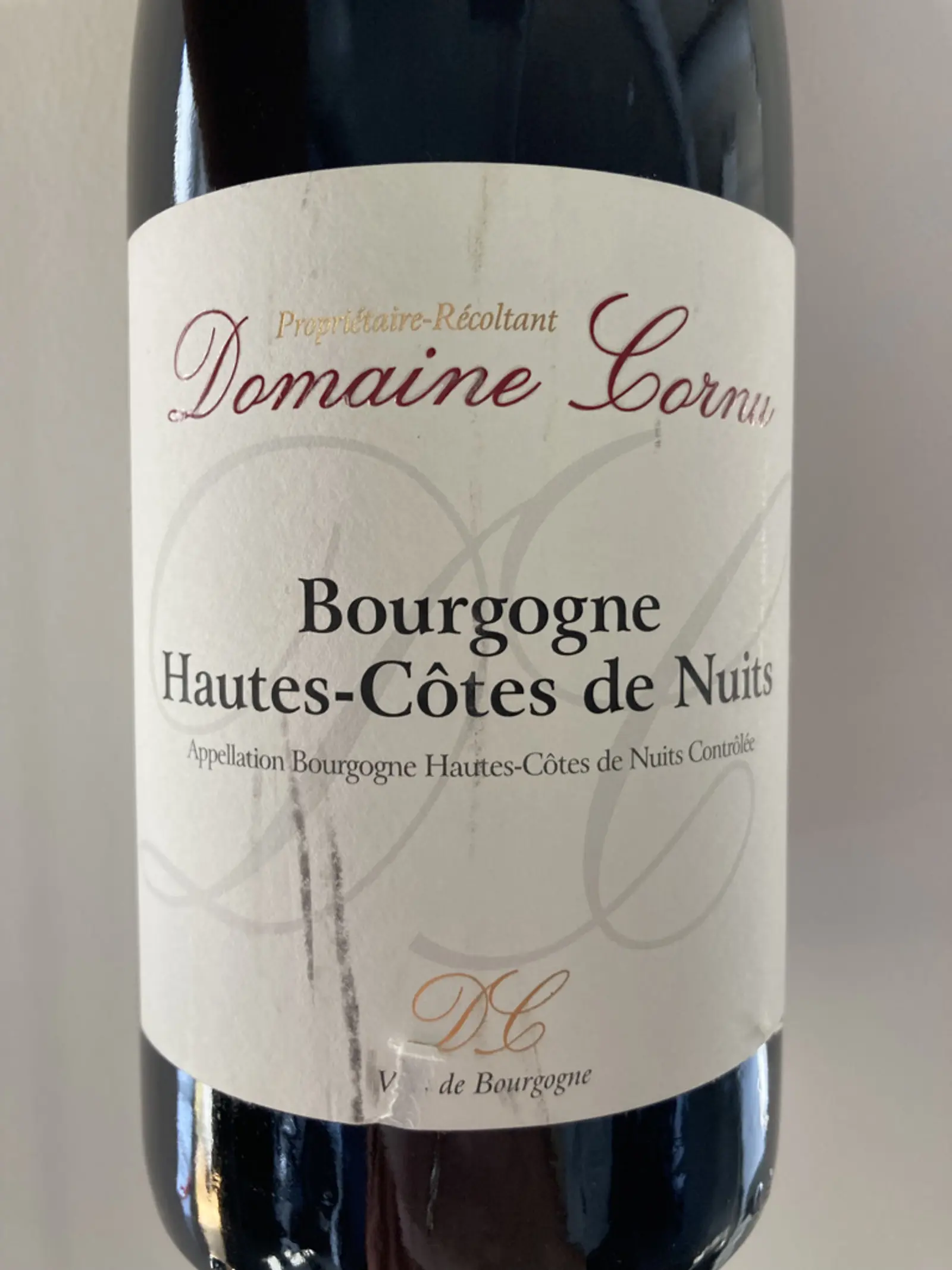 Domaine Cornu Bourgogne Hautes-Côtes de Nuits Rouge 2018