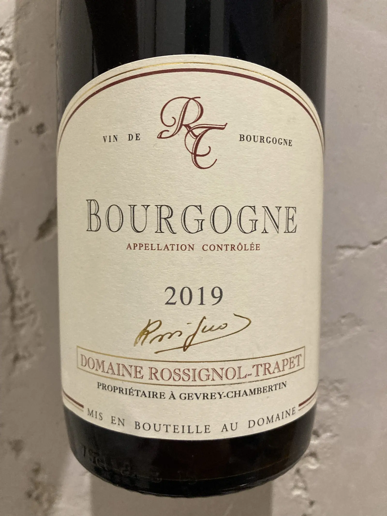 Domaine Rossignol-Trapet Bourgogne 2019