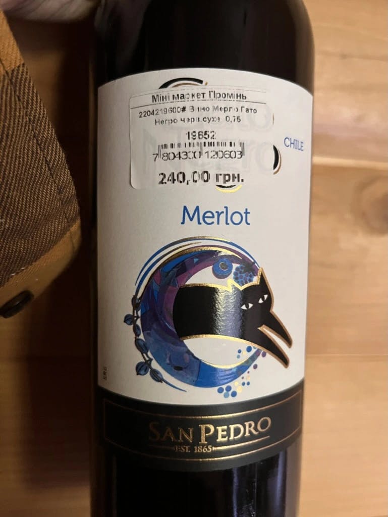 San Pedro Gato Negro Merlot 2020
