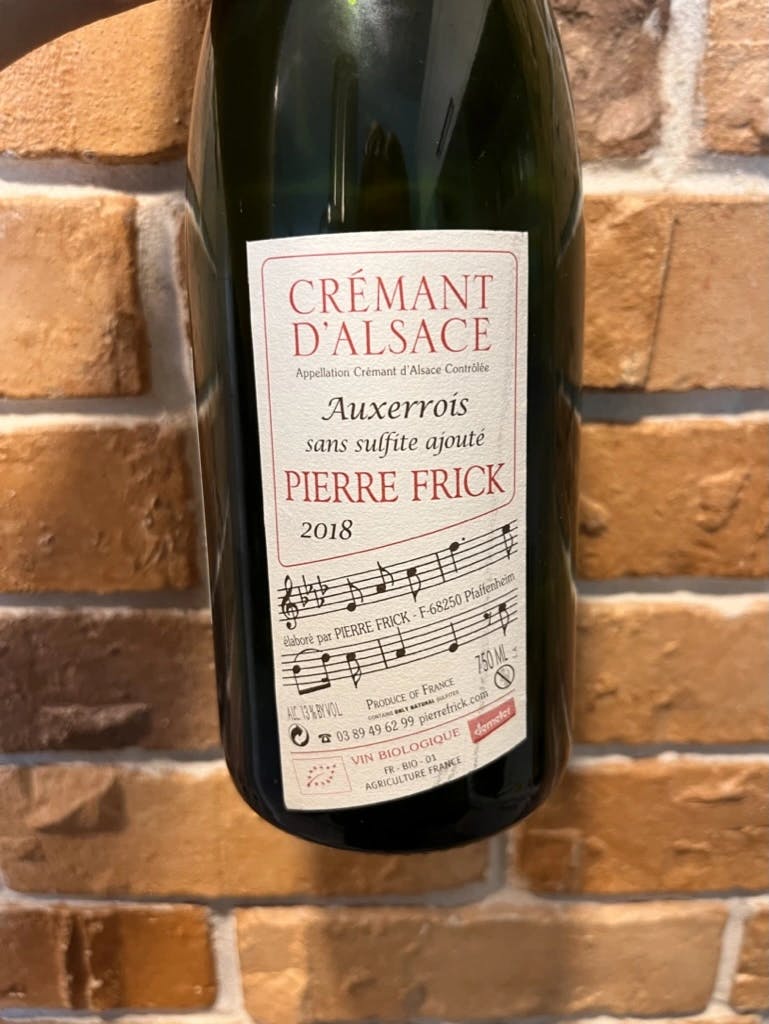 Pierre Frick Crémant d'Alsace 2018
