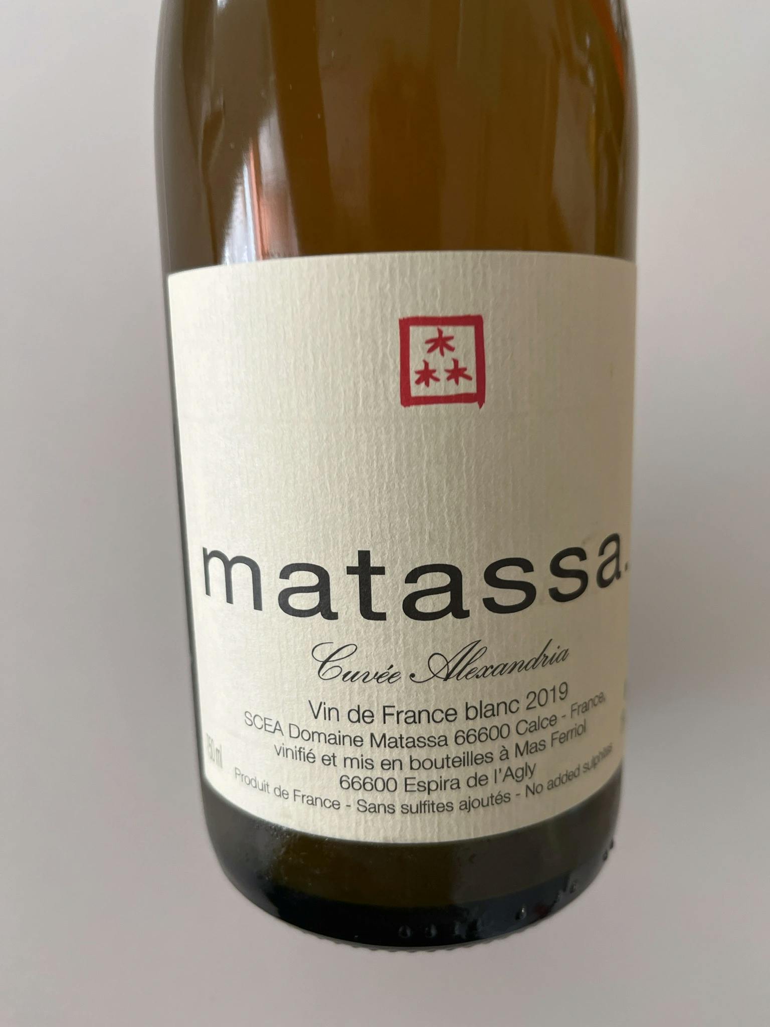 Matassa Cuvée Alexandria 2019