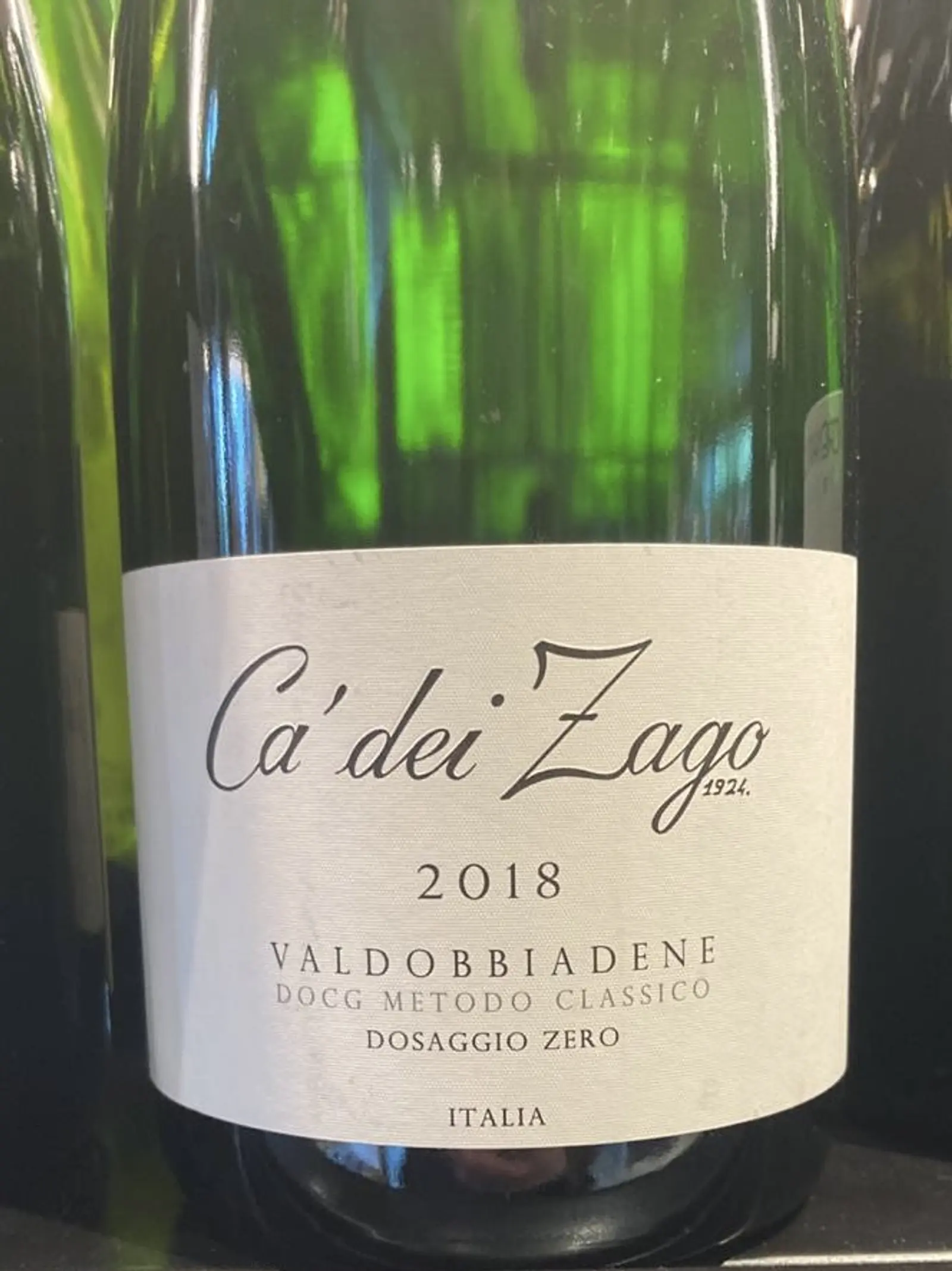 Ca Dei Zago Valdobbiadene Metodo Classico Dosaggio Zero 2018