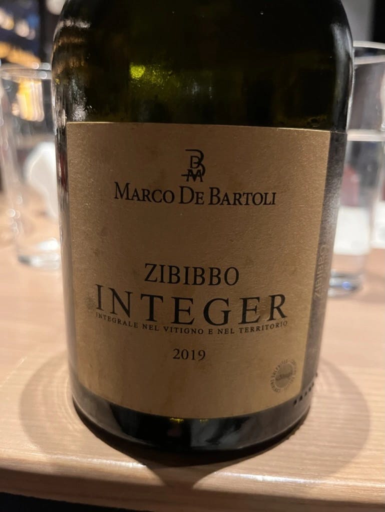 Marco De Bartoli Integer Zibibbo 2019