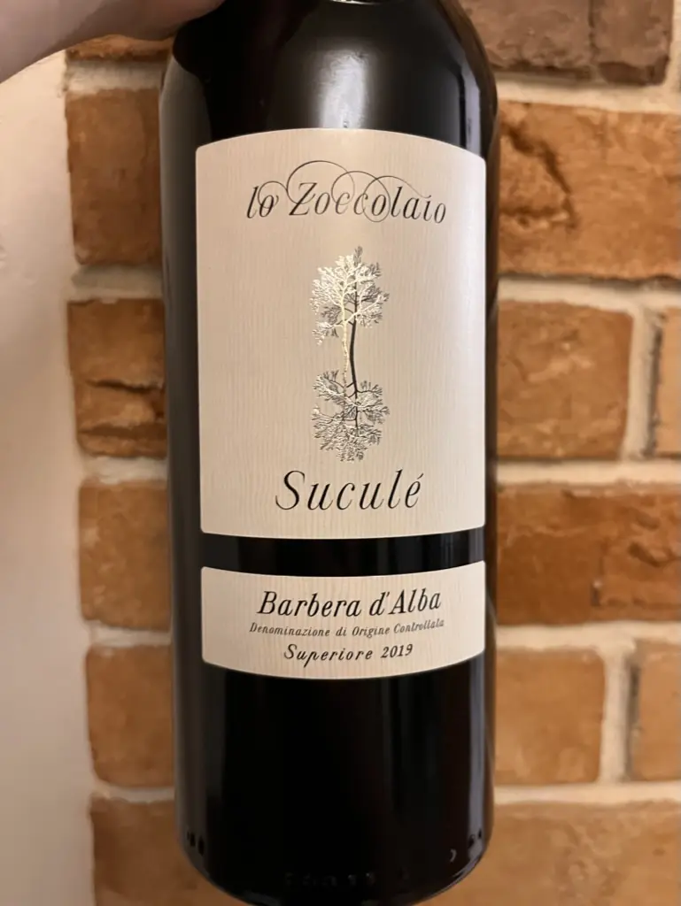 Lo Zoccolaio Suculé Barbera d'Alba Superiore 2019
