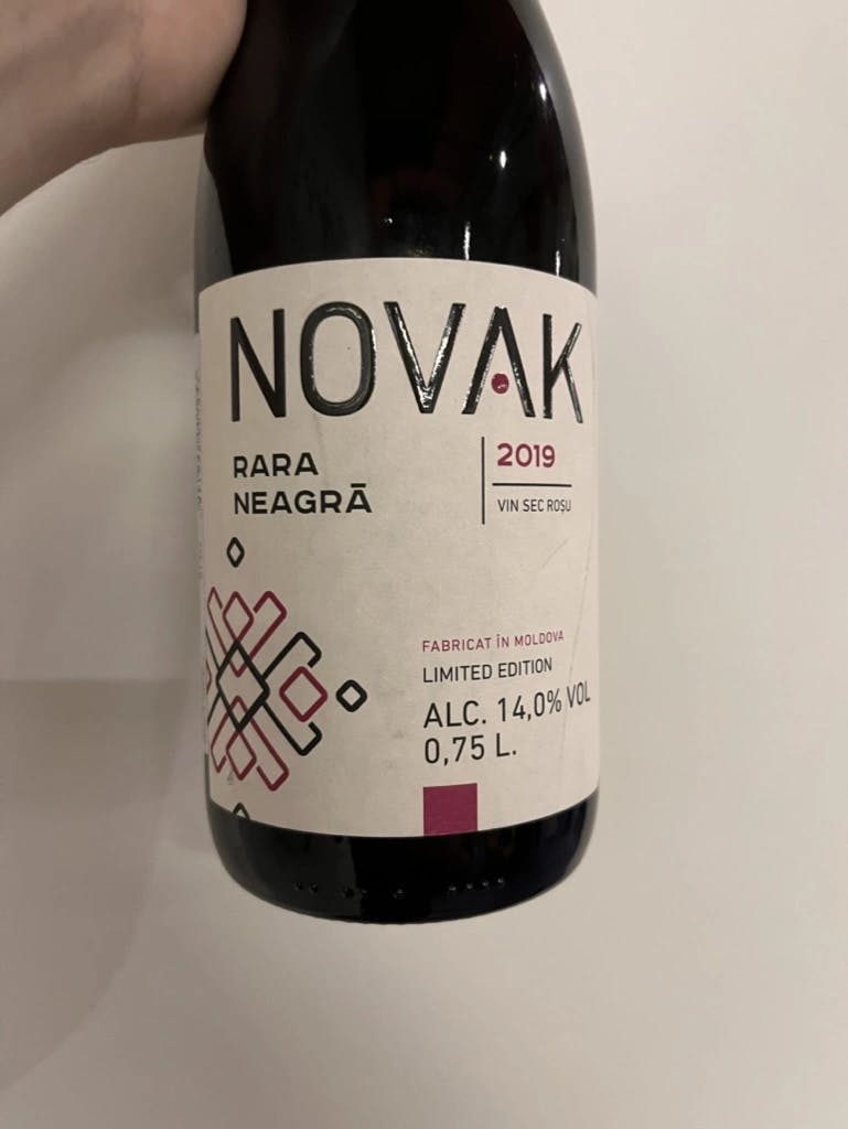Novak White Label Rară Neagră 2019